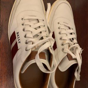 Bally Men Leather Sneakers In White